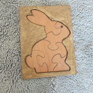 Puzzle lapin en bois