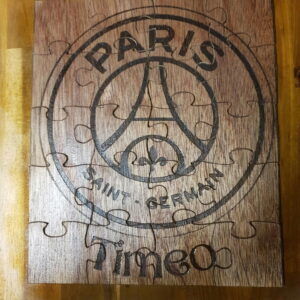 Puzzle PSG en bois personnalisé